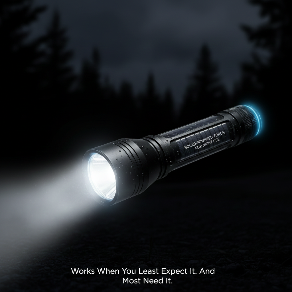Solar-Powered Torch for Night Use